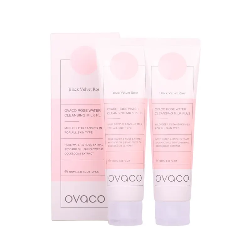 OVACO Black Velvet Rose - Rose Water Cleansing Milk Plus